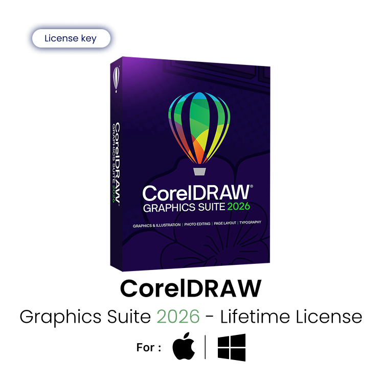 CorelDRAW Graphics Suite 2026 - Lifetime License (Windows & Mac)