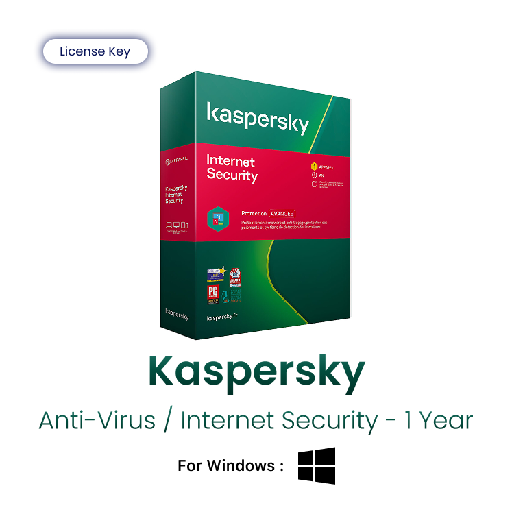 Kaspersky Anti-Virus / Internet Security - 1 Year (Windows)