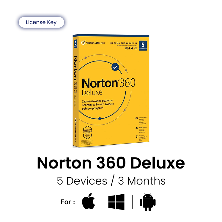 Norton 360 Deluxe - 5 Devices / 3 Months